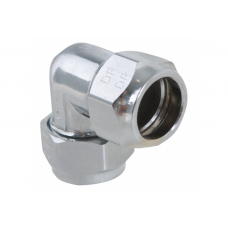 Spartan Male Elbow With Nuts 15mm Chrome DR - EMC15